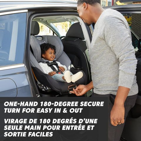 Baby Jogger City Turn Convertible Car Seat | Unique Turning Car Seat Rotates for Easy In and Out | Onyx Black - with | Sold by Uncle Wiener's Wholesale