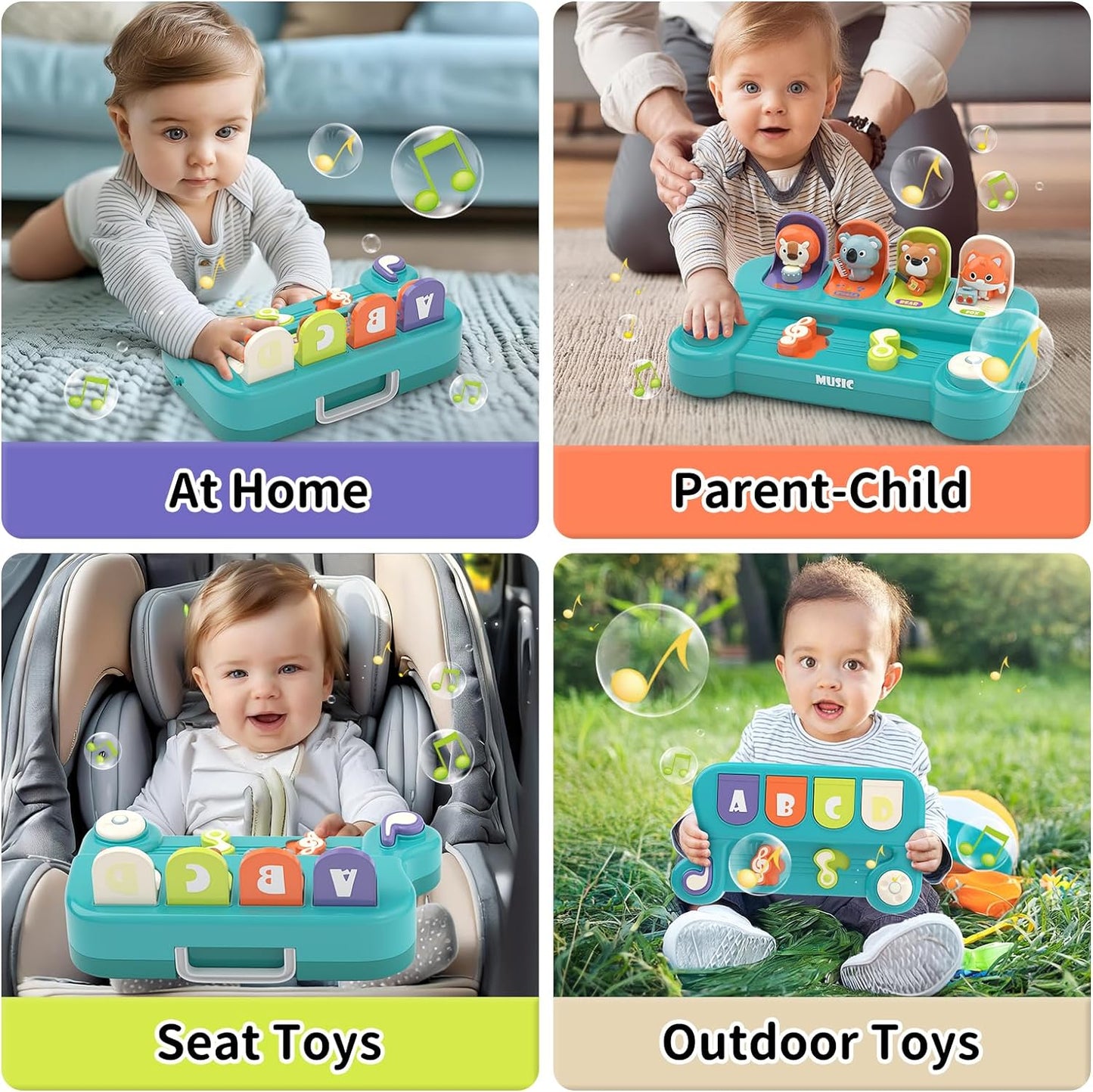 Baby Sensory Montessori Animal Activity Toy Early Learning Educational Toy CPS303181 - with | Sold by Uncle Wiener's Wholesale