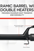 BaBylissPRO Ceramix Xtreme Dual Voltage Ceramic Curling Iron with Far Infrared Heat up to 430°F and Negative Ions, Spring Handle,used,good condition - with | Sold by Uncle Wiener's Wholesale