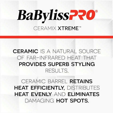 BaBylissPRO Ceramix Xtreme Dual Voltage Ceramic Curling Iron with Far Infrared Heat up to 430°F and Negative Ions, Spring Handle,used,good condition - with | Sold by Uncle Wiener's Wholesale