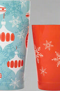 Barfly Holiday Ornaments Cocktail Shaker Tin Set - with Holiday Ornaments | Sold by Uncle Wiener's Wholesale