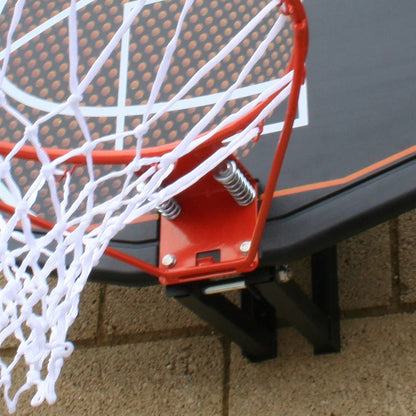 Basketball Hoop with 44" Backboard & Wall Bracket – Full - Size Rim, Weatherproof Net | 1113202 - with | Sold by Uncle Wiener's Wholesale