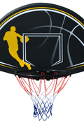 Basketball Hoop with 44" Backboard & Wall Bracket – Full - Size Rim, Weatherproof Net | 1113202 - with | Sold by Uncle Wiener's Wholesale