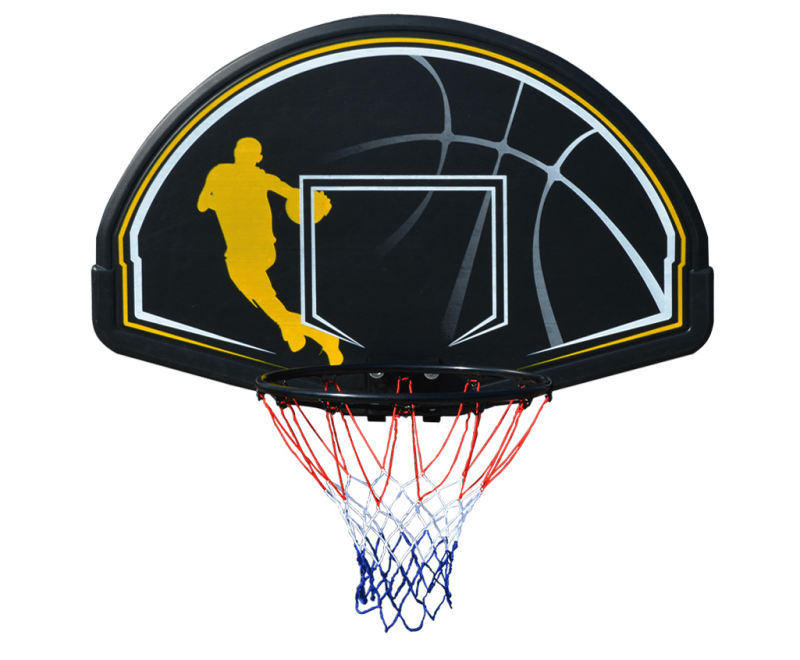 Basketball Hoop with 44" Backboard & Wall Bracket – Full - Size Rim, Weatherproof Net | 1113202 - with | Sold by Uncle Wiener's Wholesale
