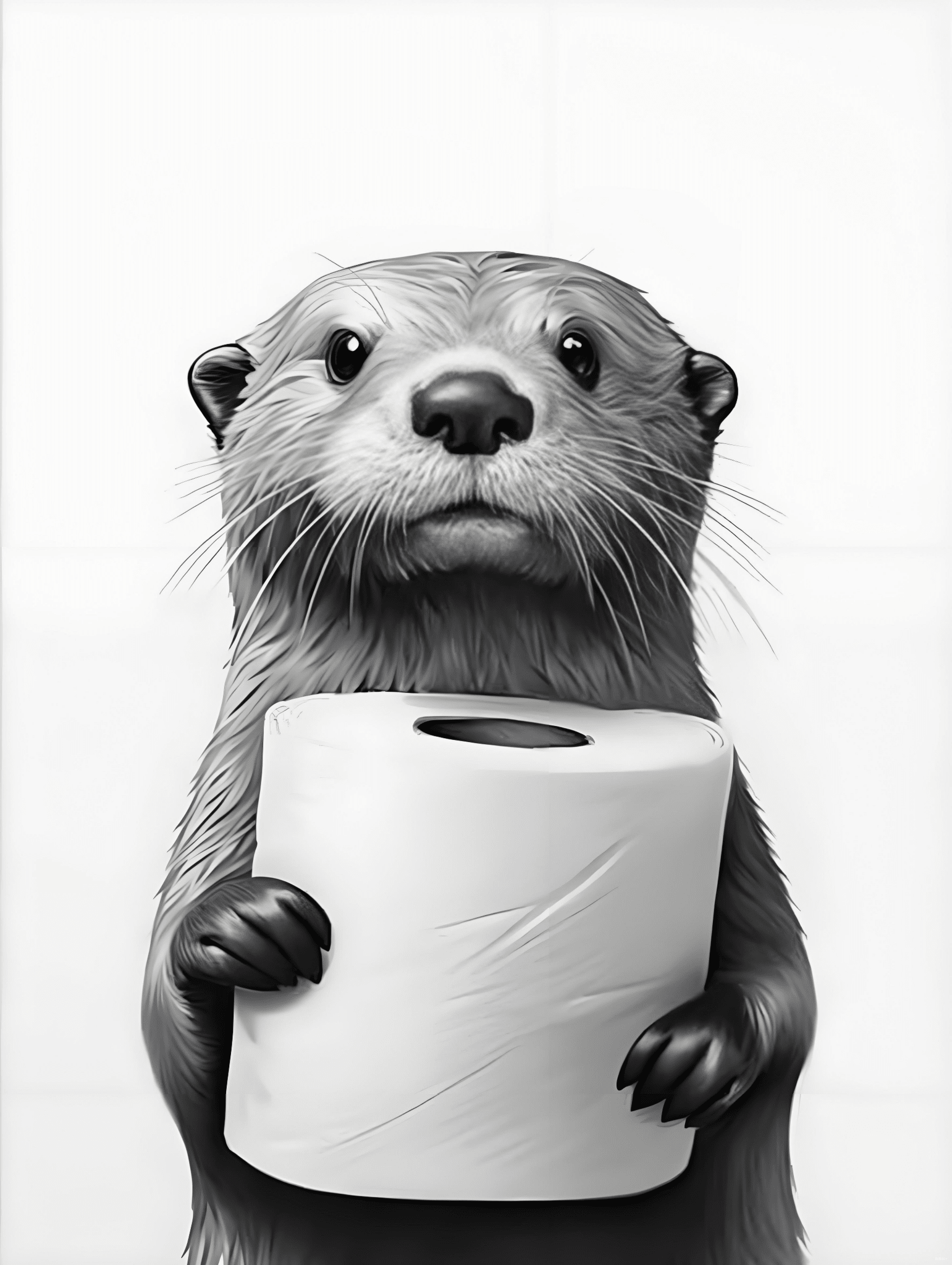 Bathroom Animal Wall Art 30x40 cm 12x16 in Funny Cow Horse Otter Decor VAR3040 - Wall Art with Otter | Sold by Uncle Wiener's Wholesale