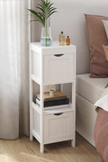 Bathroom Storage Cabinet – Floor Bedside 2 - Drawer White BBC42WT - with | Sold by Uncle Wiener's Wholesale