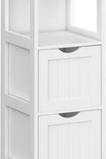 Bathroom Storage Cabinet – Floor Bedside 2 - Drawer White BBC42WT - with | Sold by Uncle Wiener's Wholesale