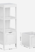 Bathroom Storage Cabinet – Floor Bedside 2 - Drawer White BBC42WT - with | Sold by Uncle Wiener's Wholesale