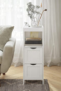 Bathroom Storage Cabinet – Floor Bedside 2 - Drawer White BBC42WT - with | Sold by Uncle Wiener's Wholesale