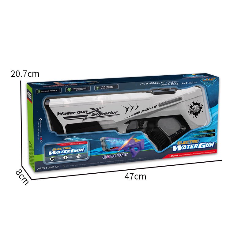 Battery Operated Rechargeable Water Gun with LED Light – SQ20292A - with | Sold by Uncle Wiener's Wholesale