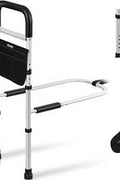 Bed Assist Rail with Foot Support – Medical Mobility Safety Bar (Model 285161) - with | Sold by Uncle Wiener's Wholesale