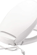 Bemis Radiance Heated Night Light Toilet Seat, Slow Close Adjustable Fit Long Lasting Plastic Seat, Round, White - with Round | Sold by Uncle Wiener's Wholesale