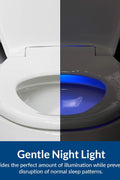 Bemis Radiance Heated Night Light Toilet Seat, Slow Close Adjustable Fit Long Lasting Plastic Seat, Round, White - with Round | Sold by Uncle Wiener's Wholesale