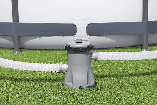 Bestway Flowclear Pool Pump – Powerful & Efficient Filtration System (Gray) 58511 - with | Sold by Uncle Wiener's Wholesale