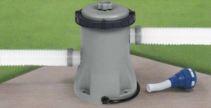 Bestway Flowclear Pool Pump – Powerful & Efficient Filtration System (Gray) 58511 - with | Sold by Uncle Wiener's Wholesale