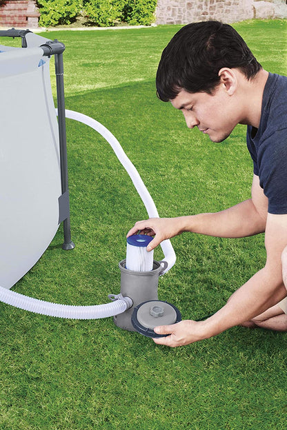 Bestway Flowclear Pool Pump – Powerful & Efficient Filtration System (Gray) 58511 - with | Sold by Uncle Wiener's Wholesale