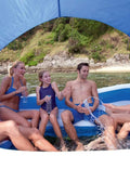 Bestway Inflatable Island Lounger – 5 - Seat Floating Raft with Shade, Cup Holders & Cooler – 43105 - with | Sold by Uncle Wiener's Wholesale