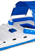 Bestway Inflatable Island Lounger – 5 - Seat Floating Raft with Shade, Cup Holders & Cooler – 43105 - with | Sold by Uncle Wiener's Wholesale