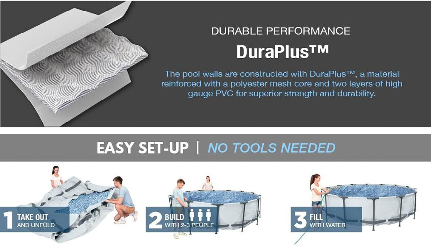 Bestway 12ft Above Ground Pool with Pump
Steel Pro MAX 56417 Pool Set for Backyard
Easy Set Up Above Ground Pool – Bestway
Round Family Pool with Filter Pump
Summer Swimming Pool – 12ft x 30in