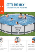 Bestway 12ft Above Ground Pool with Pump
Steel Pro MAX 56417 Pool Set for Backyard
Easy Set Up Above Ground Pool – Bestway
Round Family Pool with Filter Pump
Summer Swimming Pool – 12ft x 30in