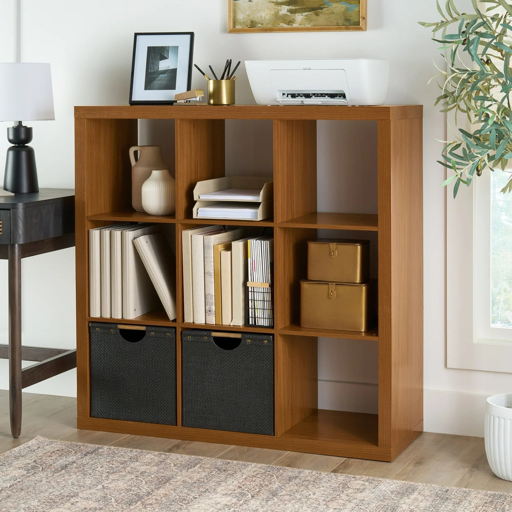 Better Homes & Gardens 9 Cube Storage Organizer, Acorn 9551020201249 - with | Sold by Uncle Wiener's Wholesale