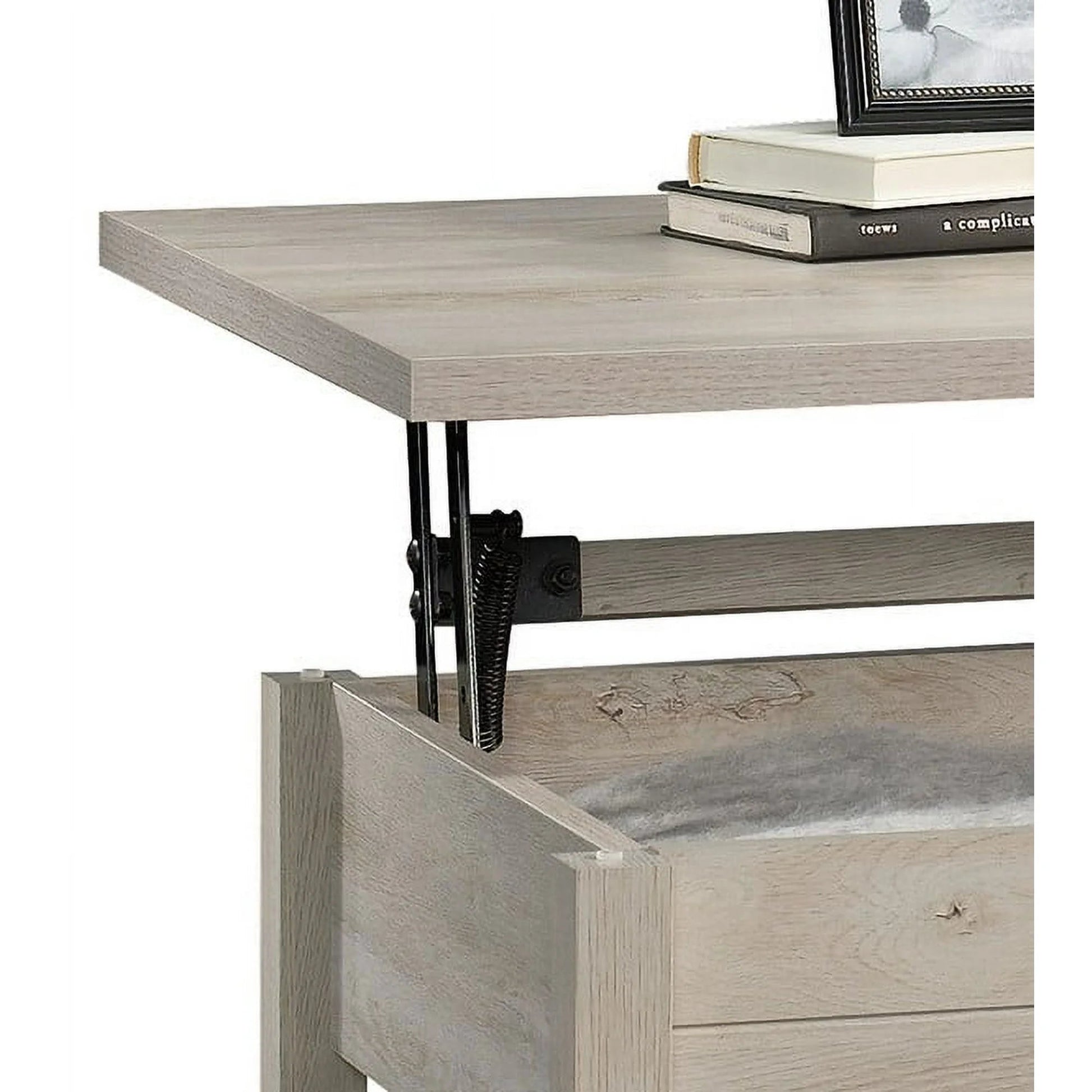 Better Homes & Gardens Modern Farmhouse Lift Top Coffee Table, Rustic White Finish 42666060141 - with | Sold by Uncle Wiener's Wholesale