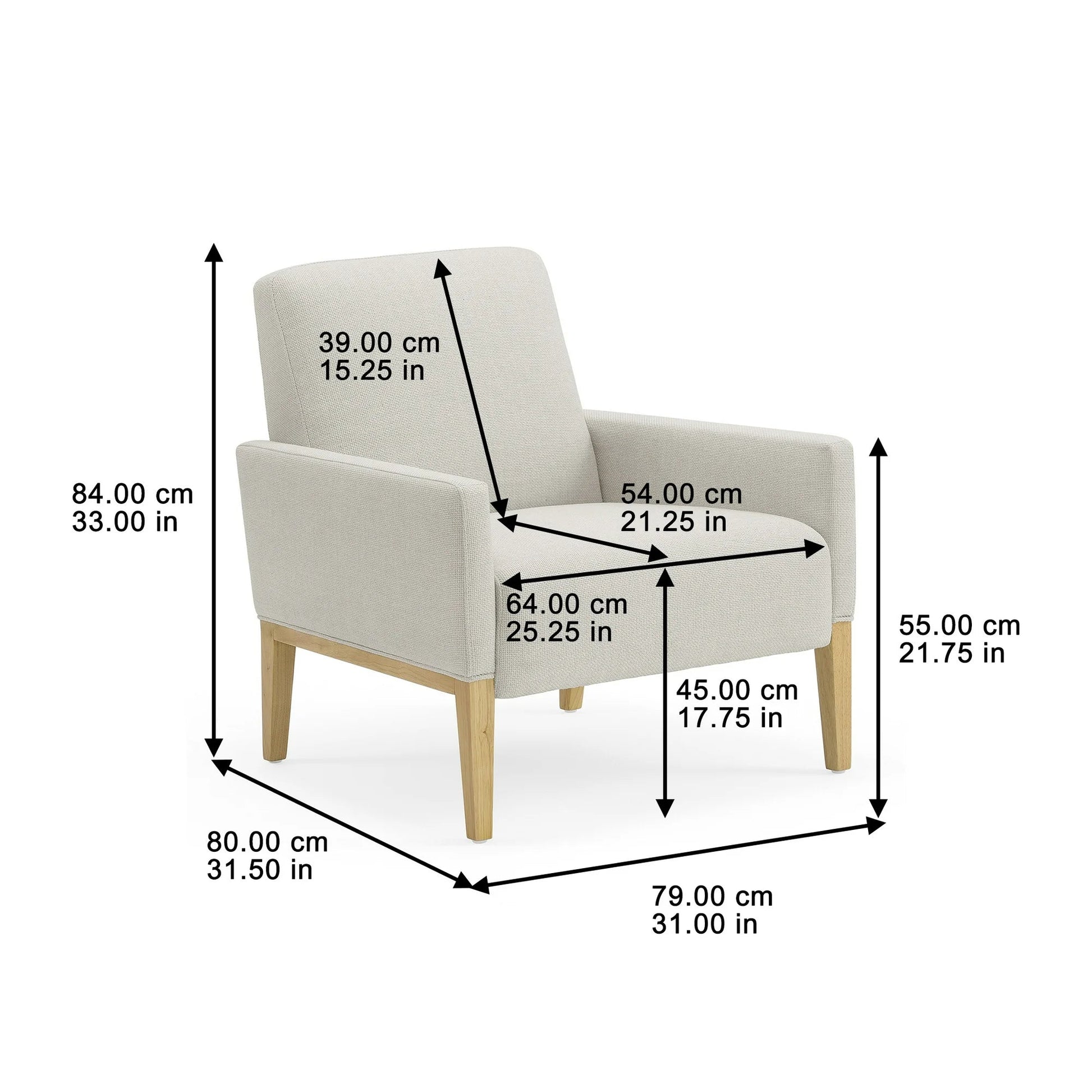 Better Homes & Gardens Reading Accent Chair, Cream 840697177766 - with | Sold by Uncle Wiener's Wholesale