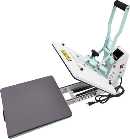 BetterSub Heat Press 15x15 inch Digital Heat Press Machine, Slide out Industrial Quality T-Shirt Heat Transfer Machine Teal - with | Sold by Uncle Wiener's Wholesale