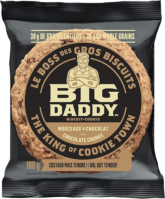 Big Daddy Cookies 800g Soft Home - Baked Style Gourmet Cookies 8 Pack - Snack with Chocolate Chunks | Sold by Uncle Wiener's Wholesale