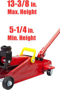 Big Red 2 Ton Hydraulic Trolley Floor Jack – ST820050 Heavy - Duty Steel, 4,000 lb Capacity - with | Sold by Uncle Wiener's Wholesale