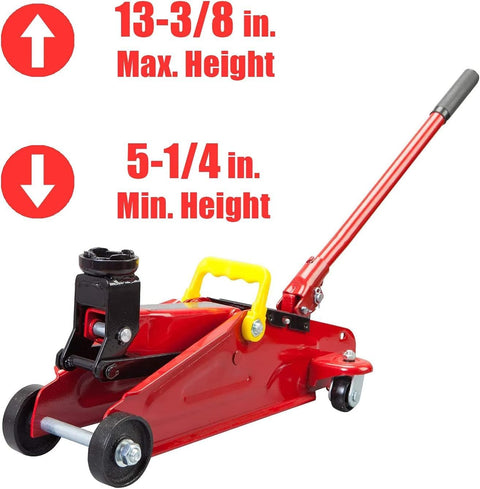 Big Red 2 Ton Hydraulic Trolley Floor Jack – ST820050 Heavy - Duty Steel, 4,000 lb Capacity - with | Sold by Uncle Wiener's Wholesale