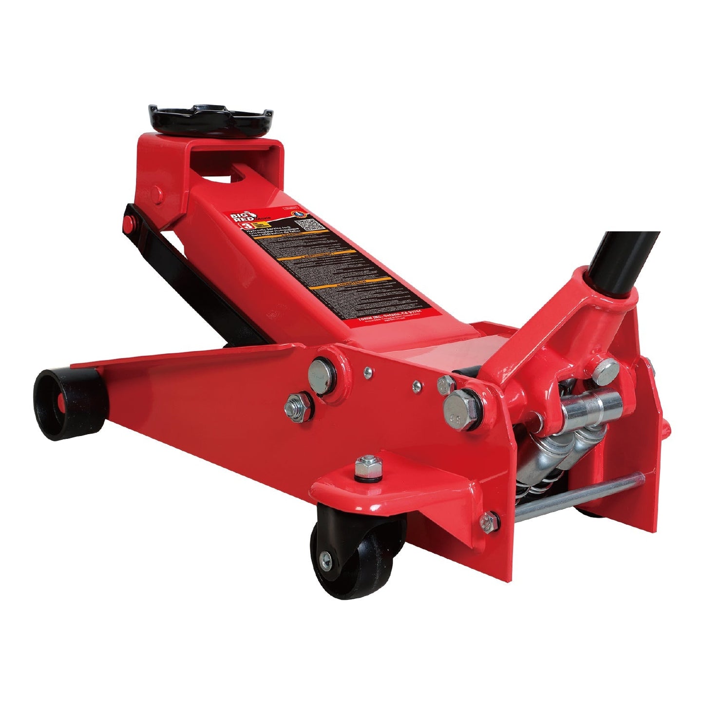 Big Red 3 - Ton Hydraulic Garage Floor Jack – 6,000 lb Capacity, 18" Max Lift, T830023 - with | Sold by Uncle Wiener's Wholesale