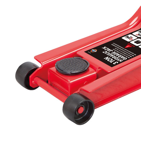 Big Red 3.5 Ton Low Profile Hydraulic Floor Jack – T83508D with Dual Piston Pump and Wide Steel Frame - with | Sold by Uncle Wiener's Wholesale
