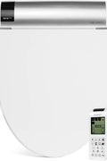 BioBidet Bliss BB2000 Elongated White Bidet Smart Toilet Seat, Premier Class, Unlimited Warm Water, Self Cleaning Hydroflush, Hybrid Heating, Wireless Remote Control, Inviting Nightlight, Vortex Wash - with Elongated | Sold by Uncle Wiener's Wholesale