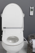 BioBidet Bliss BB2000 Elongated White Bidet Smart Toilet Seat, Premier Class, Unlimited Warm Water, Self Cleaning Hydroflush, Hybrid Heating, Wireless Remote Control, Inviting Nightlight, Vortex Wash - with Elongated | Sold by Uncle Wiener's Wholesale