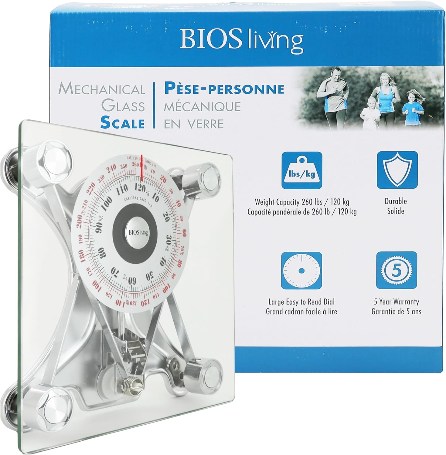 Bios Mechanical Personal Scale - with | Sold by Uncle Wiener's Wholesale