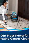 Bissell Little Green Pro Portable Carpet & Upholstery Cleaner and Car/Auto Detailer with Deep Stain Tool, 3" Tough Stain Tool, Plus Two 8 oz. Trial - Size Formulas, 3194 - with Black/Blue | Sold by Uncle Wiener's Wholesale