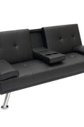 Black Futon Sofa & Bed – Deluxe Convertible Couch GS1913B - with | Sold by Uncle Wiener's Wholesale