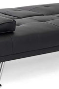 Black Futon Sofa & Bed – Deluxe Convertible Couch GS1913B - with | Sold by Uncle Wiener's Wholesale