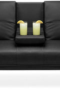 Black Futon Sofa & Bed – Deluxe Convertible Couch GS1913B - with | Sold by Uncle Wiener's Wholesale