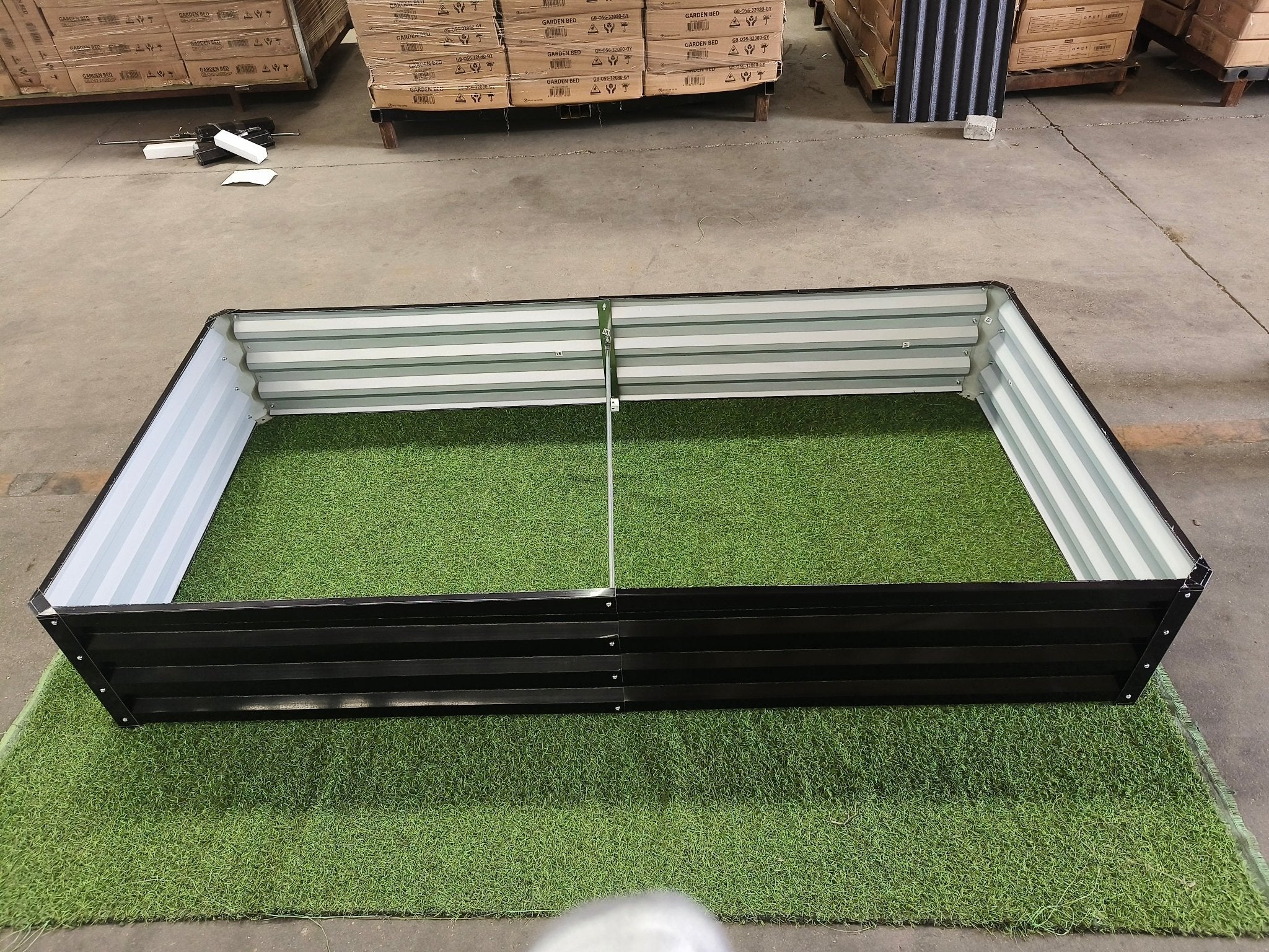 Black Steel Raised Garden Bed Collection – Heavy - Duty Weather - Resistant Outdoor Planter Boxes for Vegetables, Herbs & Flowers - Garden & Landscaping with 4' × 3' × 1 ft | Sold by Uncle Wiener's Wholesale