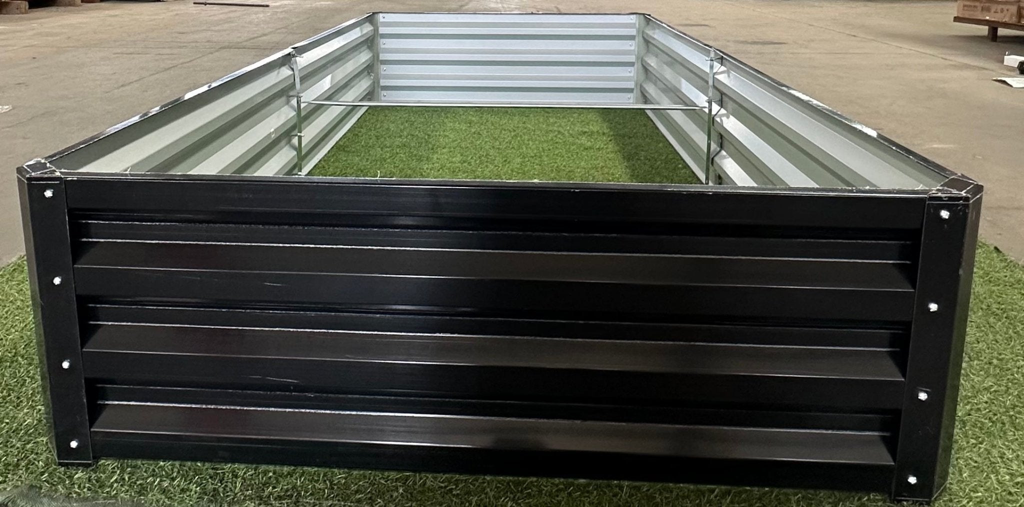 Black Steel Raised Garden Bed Collection – Heavy - Duty Weather - Resistant Outdoor Planter Boxes for Vegetables, Herbs & Flowers - Garden & Landscaping with 4' × 3' × 1 ft | Sold by Uncle Wiener's Wholesale