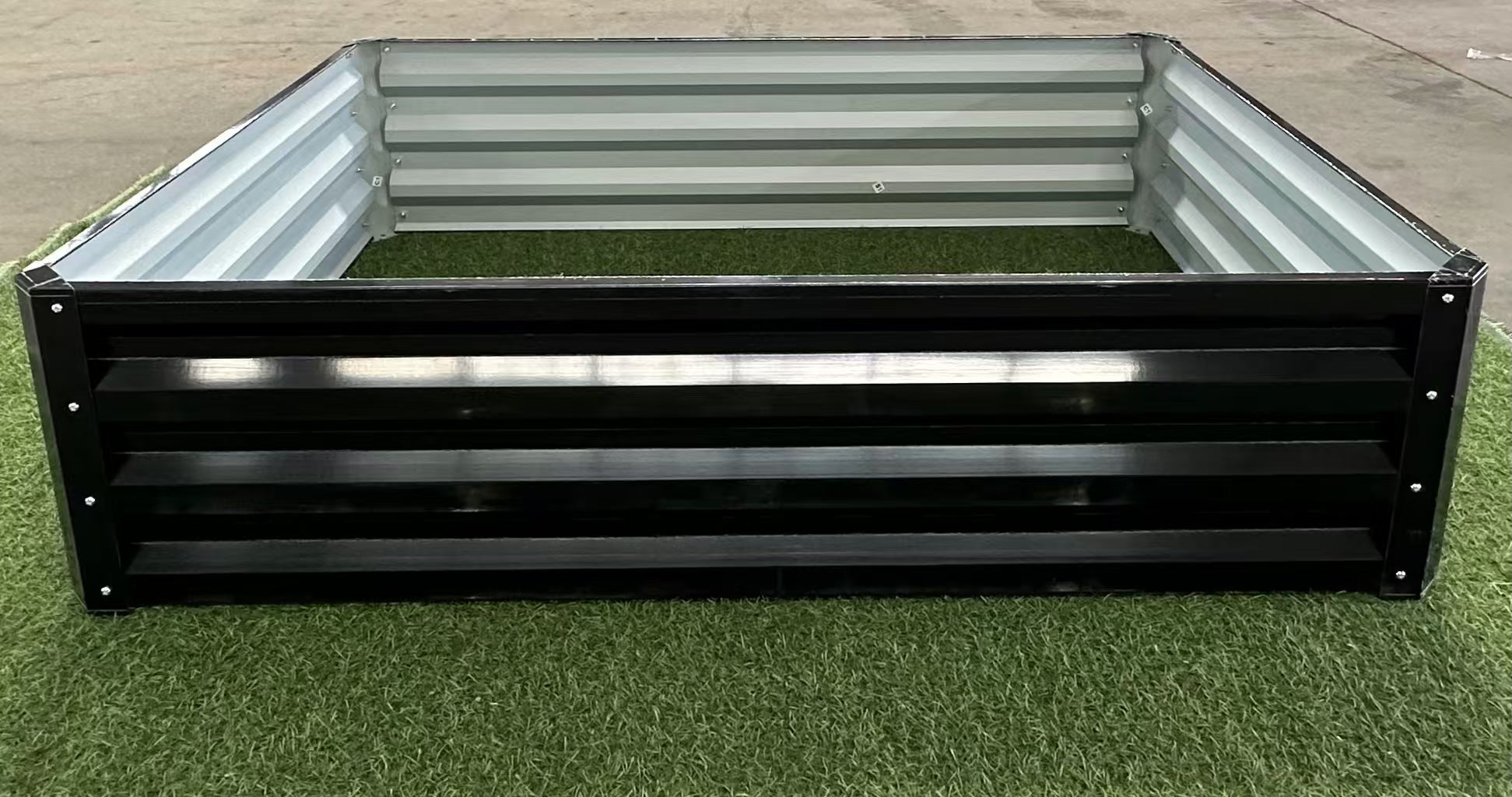 Black Steel Raised Garden Bed Collection – Heavy - Duty Weather - Resistant Outdoor Planter Boxes for Vegetables, Herbs & Flowers - Garden & Landscaping with 4' × 3' × 1 ft | Sold by Uncle Wiener's Wholesale