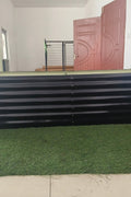 Black Steel Raised Garden Bed – Heavy - Duty Weather - Resistant Outdoor Planter Box - with 8 × 4 × 2 ft | Sold by Uncle Wiener's Wholesale