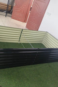 Black Steel Raised Garden Bed – Heavy - Duty Weather - Resistant Outdoor Planter Box - with 8 × 4 × 2 ft | Sold by Uncle Wiener's Wholesale