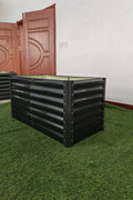 Black Steel Raised Garden Bed – Heavy - Duty Weather - Resistant Outdoor Planter Box - with 4 × 2 × 2 ft | Sold by Uncle Wiener's Wholesale