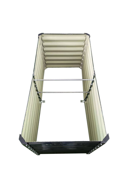 Black Steel Raised Garden Bed – Heavy - Duty Weather - Resistant Outdoor Planter Box - with 4 × 2 × 2 ft | Sold by Uncle Wiener's Wholesale