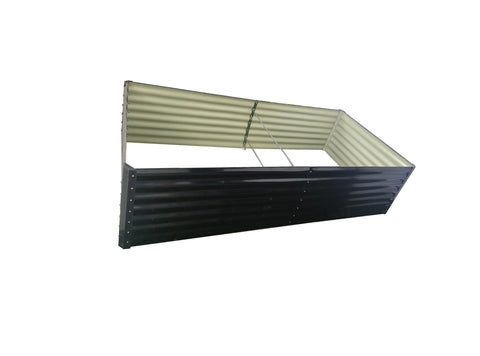 Black Steel Raised Garden Bed – Heavy - Duty Weather - Resistant Outdoor Planter Box - with 8 × 4 × 2 ft | Sold by Uncle Wiener's Wholesale