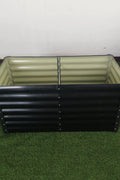 Black Steel Raised Garden Bed – Heavy - Duty Weather - Resistant Outdoor Planter Box - with 4 × 2 × 2 ft | Sold by Uncle Wiener's Wholesale
