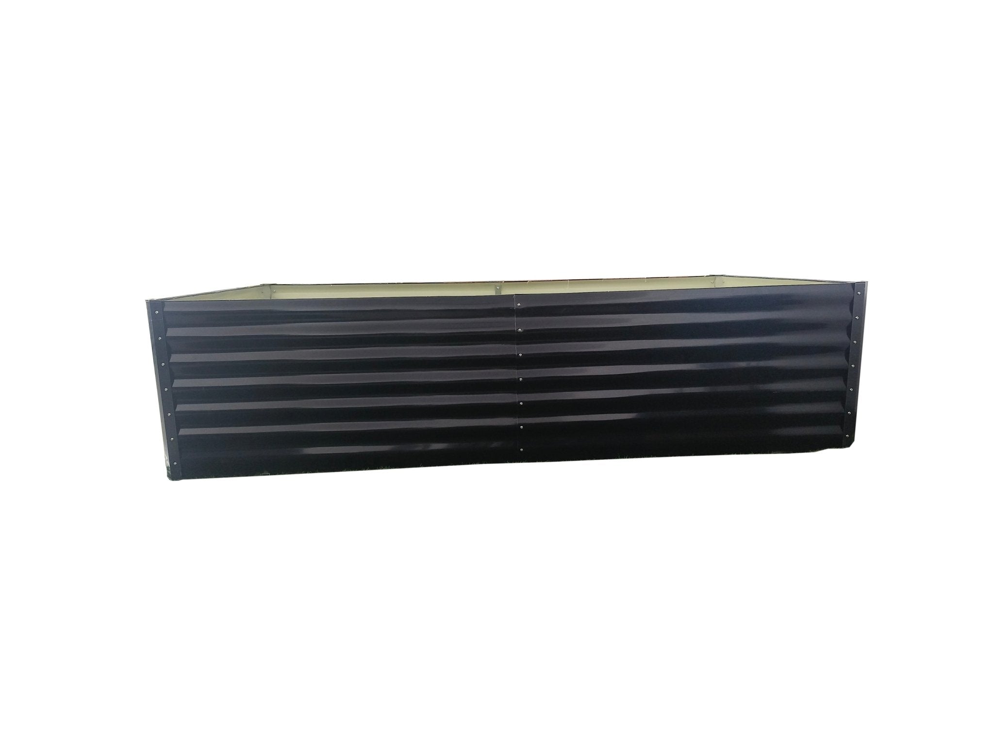 Black Steel Raised Garden Bed – Heavy - Duty Weather - Resistant Outdoor Planter Box - with 8 × 4 × 2 ft | Sold by Uncle Wiener's Wholesale